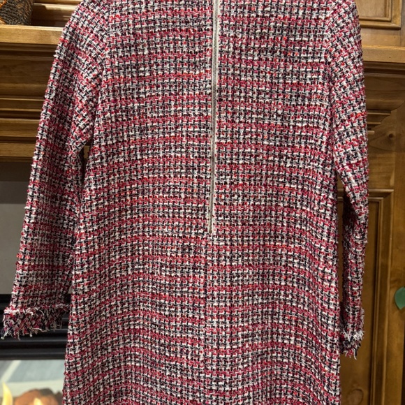 Pili Carrera red burgundy and blue wool dress size 14 - Picture 5 of 7